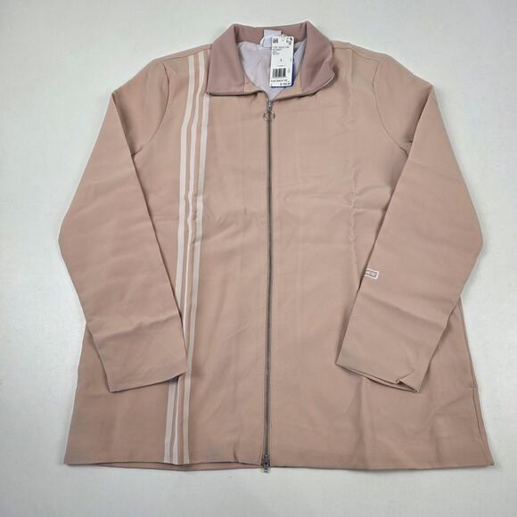 TLRD Track Top Jacket Mens Large Ashpea Pink Beige Full Zip Striped EC0927 New - Picture 3 of 11